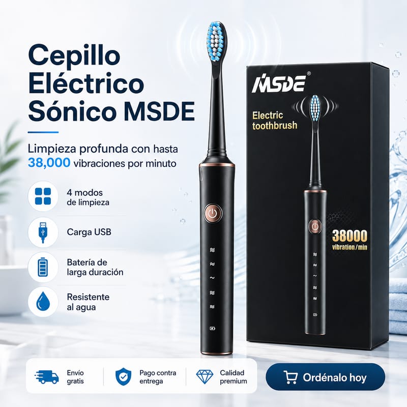 Cepillo Eléctrico Sónico 38,000 Vibraciones - Image 1