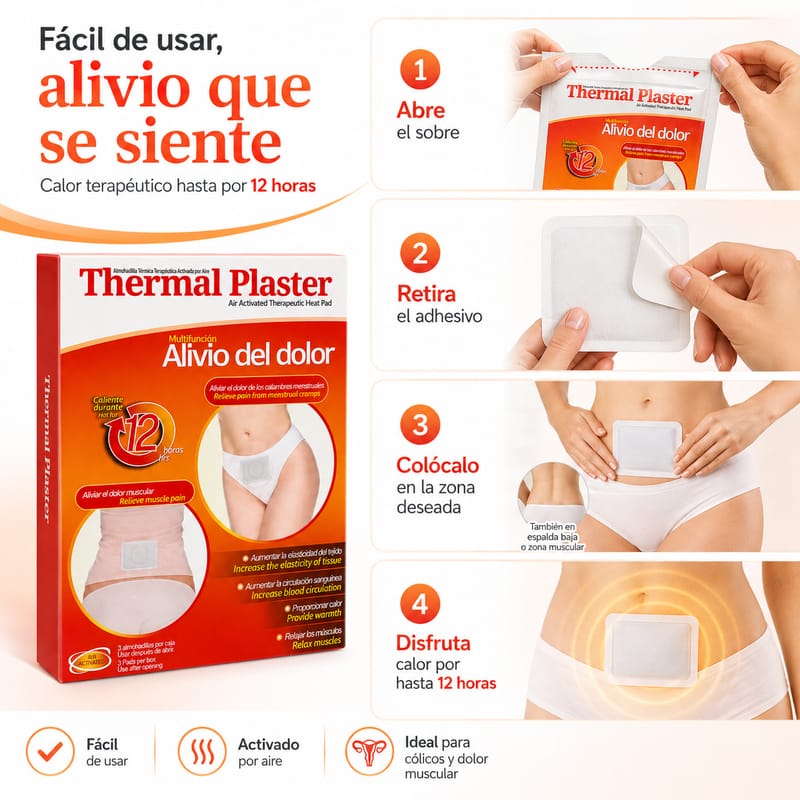 Parches Térmicos para dolor menstrual y Muscular - Image 2