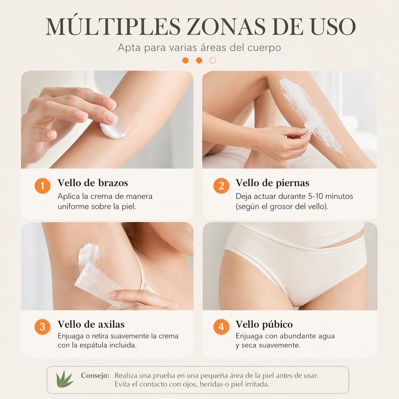 Crema depiladora con aloe vera  BIOAQUA - Image 4