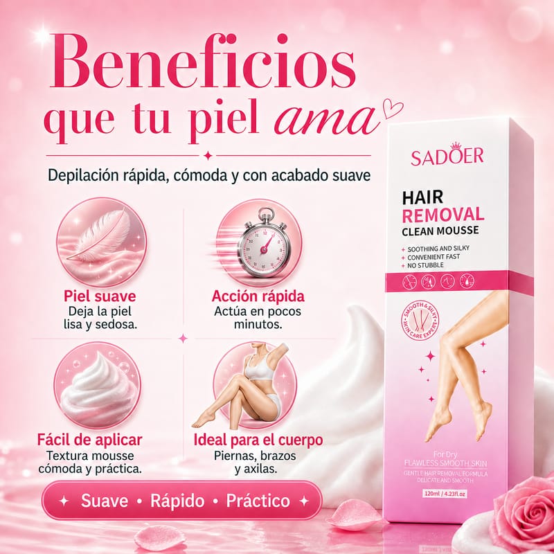 Espuma depilatoria SADOER para Mujer - Image 2