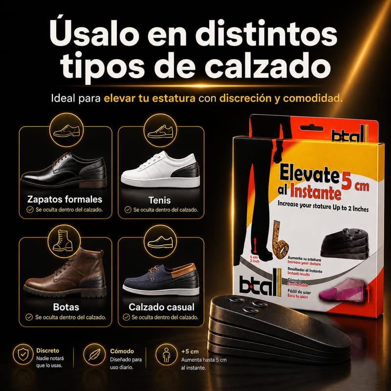 Plantilla elevadora de estatura - Image 3