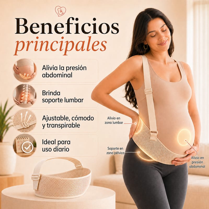 Cinturón de soporte maternal ajustable - Image 2