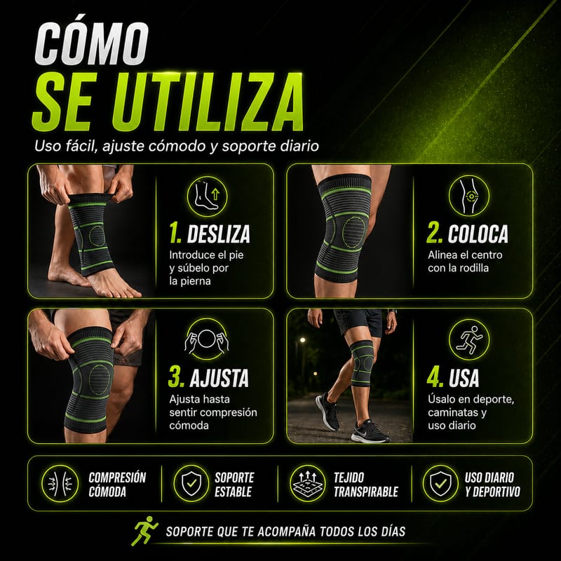 Soporte de rodilla con compresión 360° - Image 3