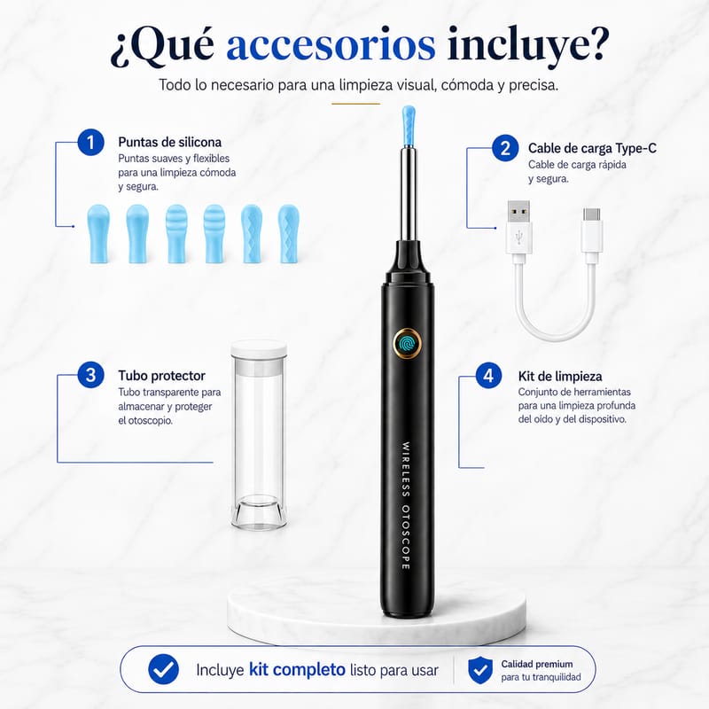 Otoscopio limpiador de oídos con cámara HD - Image 2