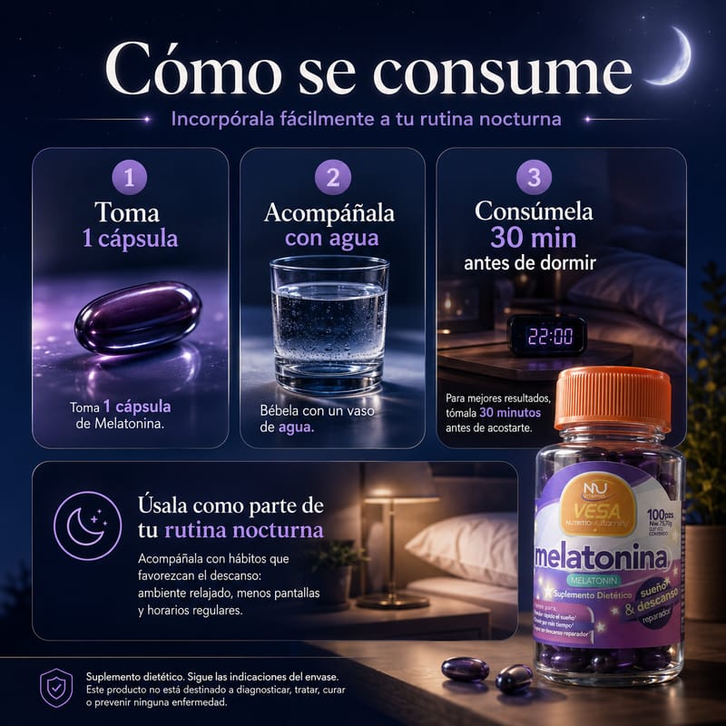 CAPSULAS DE MELATONINA VESA - Image 4