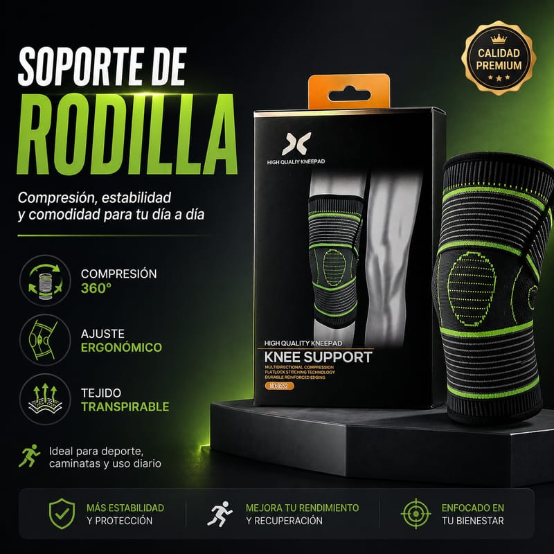 Soporte de rodilla con compresión 360° - Image 1